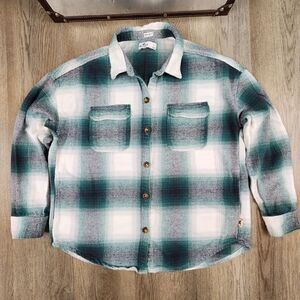 Hollister Boyfriend Fit Flannel Shirt size L